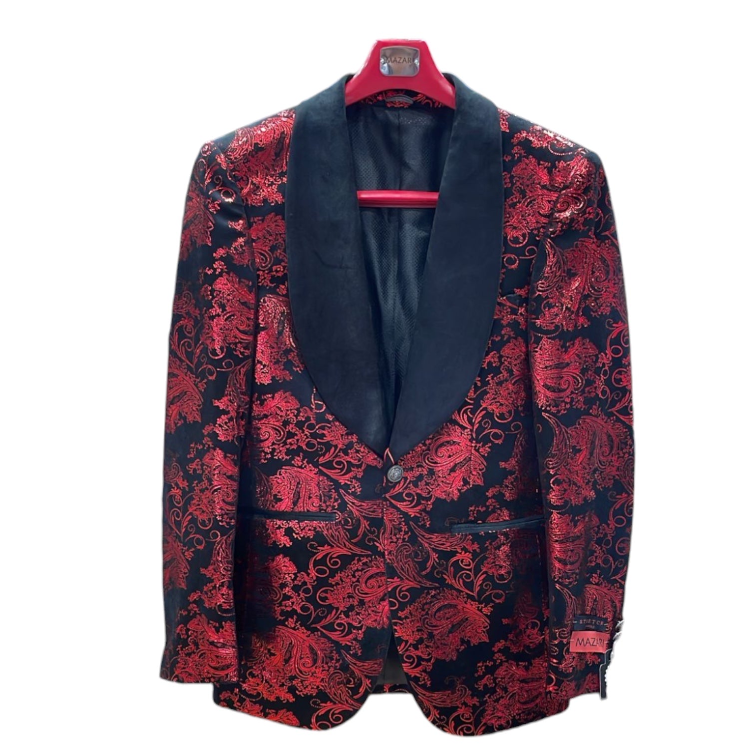 MAZARI: Paisley Metallic Blazer 9610